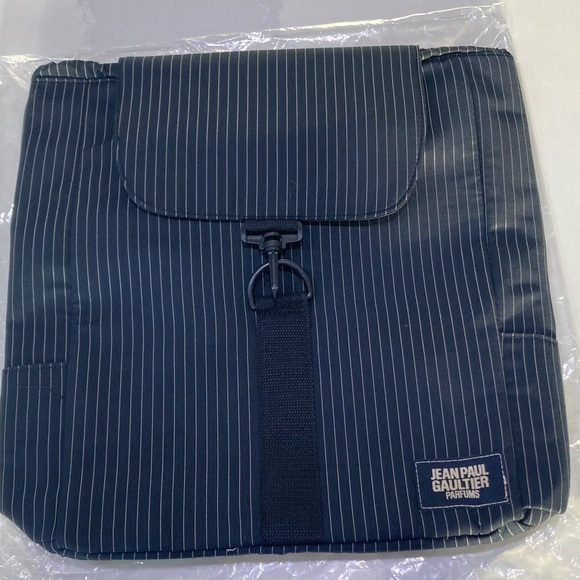 New Jean Paul Navy Striped Backpack main image 4